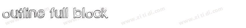 Outline Full Block字体转换